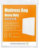 BYSURE 3 Mil 2-Pack Heavy Duty Mattress Bag for Moving & Long Term Storage, 3D Envelope Shape Fits Queen/King Size