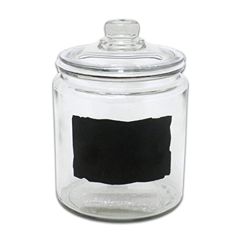 Anchor Hocking Heritage Hill 1/2 Gallon Glass Dry Good Storage Jar with Chalkboard Label