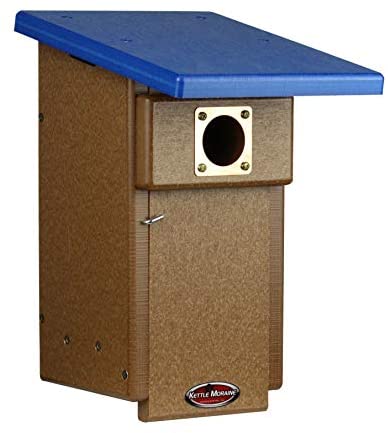 Kettle Moraine Recycled Eastern Bluebird House Nesting Box (1, Blue, Blue)