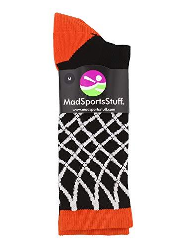 MadSportsStuff Elite Basketball Socks with Net Crew Length - Made in The USA