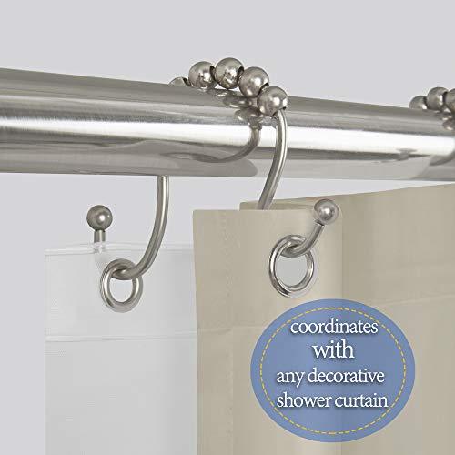 N&Y HOME Clear Shower Curtain Liner - 72x72 Water Repellent Heavy Duty 8G Liner with Rust Proof Grommets for Bathroom Shower