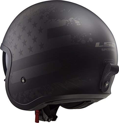 LS2 Helmets Motorcycle & Powersports Helmet's Spitfire (Black Flag, Large)