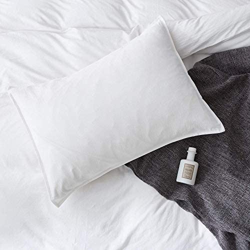 SORMAG 100% Washed Cotton Duvet Cover 3 Piece, Comforter Cover California King Size, Ultra Soft with Zipper Closure, Corner Ties, Simple Bedding Style, Gray White Plaid