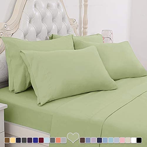 BYSURE Hotel Luxury Bed Sheets Set 4 Piece(Twin, Black) - Super Soft 1800 Thread Count 100% Microfiber Sheets with Deep Pockets, Wrinkle & Fade Resistant