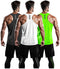 DRSKIN Men's 2~3 Pack Dry Fit Y-Back Gym Muscle Tank Mesh Sleeveless Top Fitness Training Cool Dry Athletic Workout