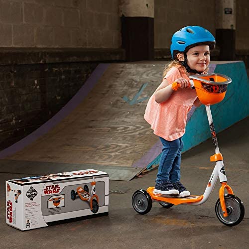 Huffy Kids Preschool Scooter for Boys Disney Pixar Cars & Toy Story, Star Wars, Marvel Spider-Man, 3 Wheel Toy