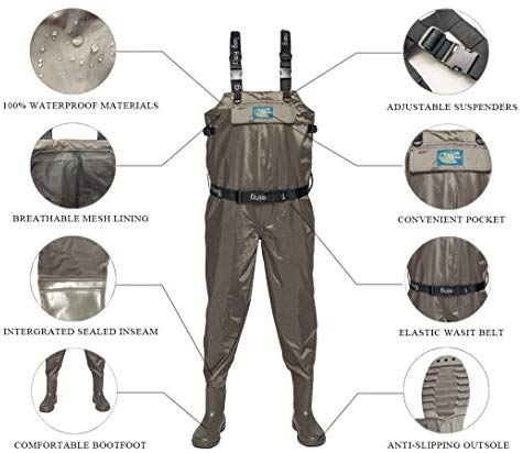 Tung Hsing Lon Fishing Chest Waders for Men Women with Cleated Bootfoo –  J&A APPLIANCES