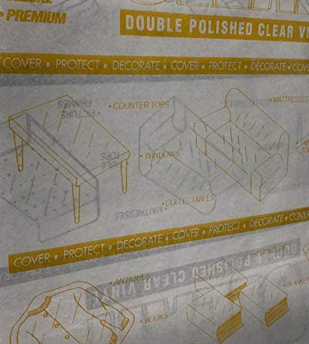 Q5 Products Clear Marine Vinyl Gauge 40 by Roll 54-Inch Wide- Sold Folded by Separate Yard