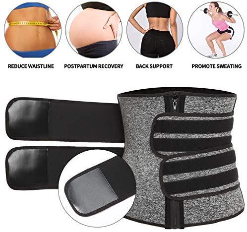 KIWI RATA Neoprene Sauna Waist Trainer Corset Sweat Belt for Women Weight Loss Compression Trimmer Workout Fitness