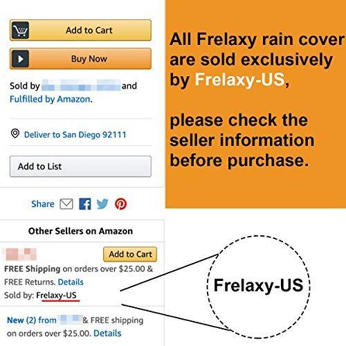 Frelaxy Waterproof Backpack Rain Cover for (15-90L), 2025 Upgraded Triple Waterproofing, Antislip Cross Buckle Strap, Ultralight Compact Portable, for Hiking, Camping, Biking, Outdoor, Traveling