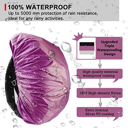 Frelaxy Waterproof Backpack Rain Cover for (15-90L), 2025 Upgraded Triple Waterproofing, Antislip Cross Buckle Strap, Ultralight Compact Portable, for Hiking, Camping, Biking, Outdoor, Traveling