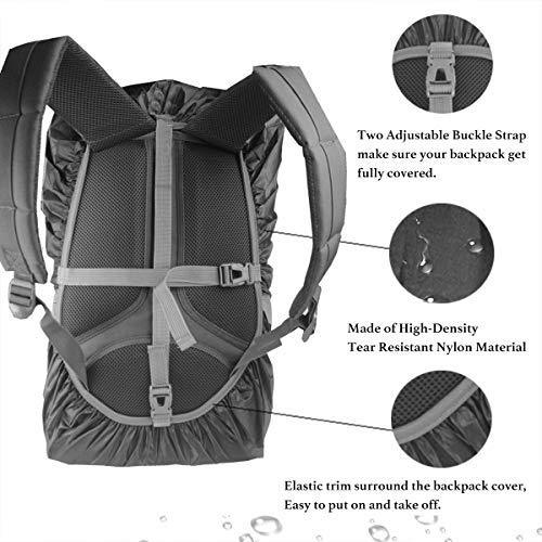 Frelaxy Waterproof Backpack Rain Cover for (15-90L), 2025 Upgraded Triple Waterproofing, Antislip Cross Buckle Strap, Ultralight Compact Portable, for Hiking, Camping, Biking, Outdoor, Traveling