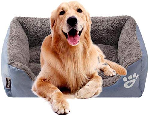 Shinyee Dog Pet Cat Bed Warmer Extra Waterproof Beds Soft Washable Comfort Sofa Dark Green Small(45 * 35 * 12CM)