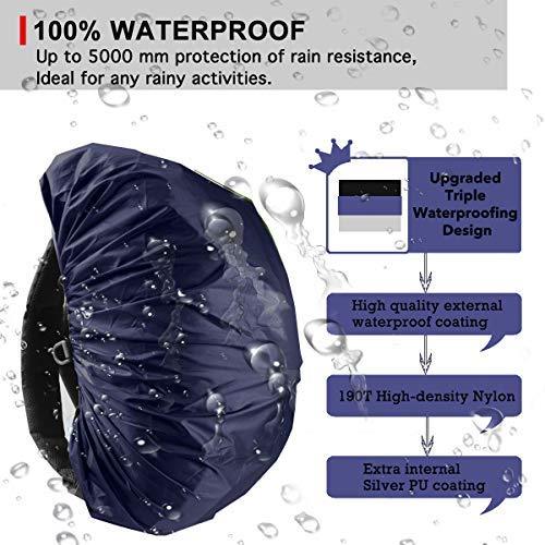 Frelaxy Waterproof Backpack Rain Cover for (15-90L), 2025 Upgraded Triple Waterproofing, Antislip Cross Buckle Strap, Ultralight Compact Portable, for Hiking, Camping, Biking, Outdoor, Traveling