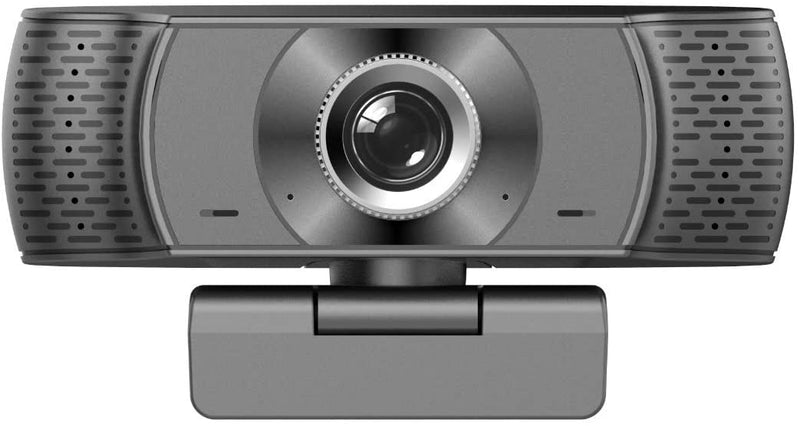 Ylife 1080P HD Webcam with Microphone, Streaming Computer Web Camera with 110-Degree Wide View Angle, USB PC Webcam for Video Calling Recording Conferencing (Gray)