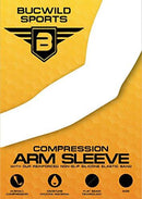 bucwild Sports Compression Arm Sleeve - Youth & Adult Sizes - Baseball Football Basketball Sports (1 Arm Sleeve)
