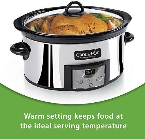 Crockpot SCR300-SS 3-Quart Manual Slow Cooker, Silver