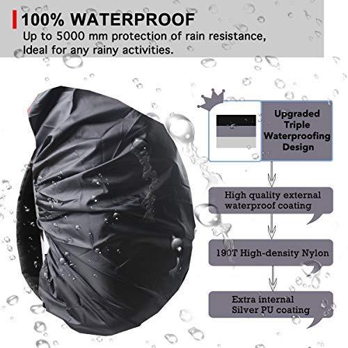 Frelaxy Waterproof Backpack Rain Cover for (15-90L), 2025 Upgraded Triple Waterproofing, Antislip Cross Buckle Strap, Ultralight Compact Portable, for Hiking, Camping, Biking, Outdoor, Traveling