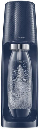 SodaStream FIZZI Sparkling Water Maker (Navy Blue) with CO2 Cylinder and Reusable Carbonating Bottle