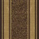 Ottomanson Ottohome Collection Contemporary Bordered Design Modern Runner Rug, 20" x 59", Chocolate Brown