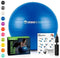 URBNFit Exercise Ball (Multiple Sizes) for Fitness, Stability, Balance & Yoga - Workout Guide & Quick Pump Included - Anti Burst Professional Quality Design