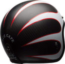 Bell Custom 500 Carbon Open-Face Motorcycle Helmet (Ace Cafe Tonup Black/White, X-Large)