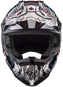 LS2 Helmets Motorcycle & Powersports Helmet's Off-Road Fast Mini V2 (Strong Red Blue, Medium)