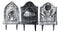 Paper and Presents Halloween Tombstone Gravestone Decor Creepy Cemetery Halloween Party RIP Haunted House Decoration (Pack of 3) Made of Heavy Plastic