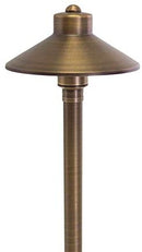 China Hat 12V Black Brass Path Light (7" Shade, 25" Tall) by sunduck