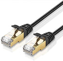 TNP Cat6 Ethernet Patch Cable (10 Feet) - Professional Gold Plated Snagless RJ45 Connector Computer Networking LAN Wire Cord Plug Premium Shielded Twisted Pair (White)