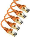 Maximm Cat7 Ethernet Cable, 15 Feet, Green, 5-Pack - Pure Copper - RJ45 Gold-Plated Snagless Connectors 600 MHz, 10 Gbps. for Fast Network & Computer Networking + Cable Clips and Ties