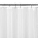 N&Y HOME Fabric Shower Curtain Liner Extra Long Stall Size 54 Width by 80 Length inches, Hotel Quality, Washable, White Bathroom Curtains with Grommets, 54x80