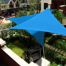 Rainleaf Triangle Sun Shade Sail, 10'x10'x10', Blue, UV Block,Breathable, Vivid Color,Perfect for Driveway, Swimming Pool, Patio, Backyards, Courtyards, Gardens