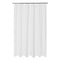 Mrs Awesome Embossed Microfiber Fabric Stall Shower Curtain Liner 54 x 72 inch, Washable and Water Repellent, White