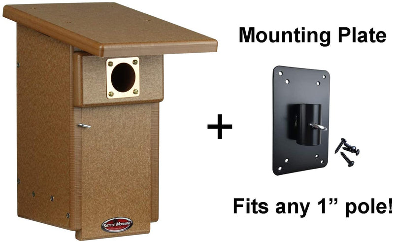 Kettle Moraine Recycled Eastern Bluebird House Nesting Box (1, Blue, Blue)