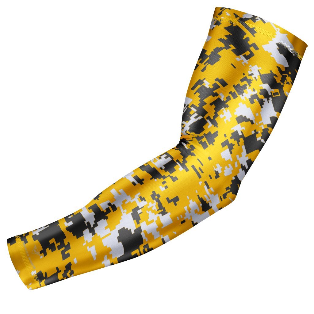 bucwild Sports Compression Arm Sleeve - Youth & Adult Sizes - Baseball Football Basketball Sports (1 Arm Sleeve)