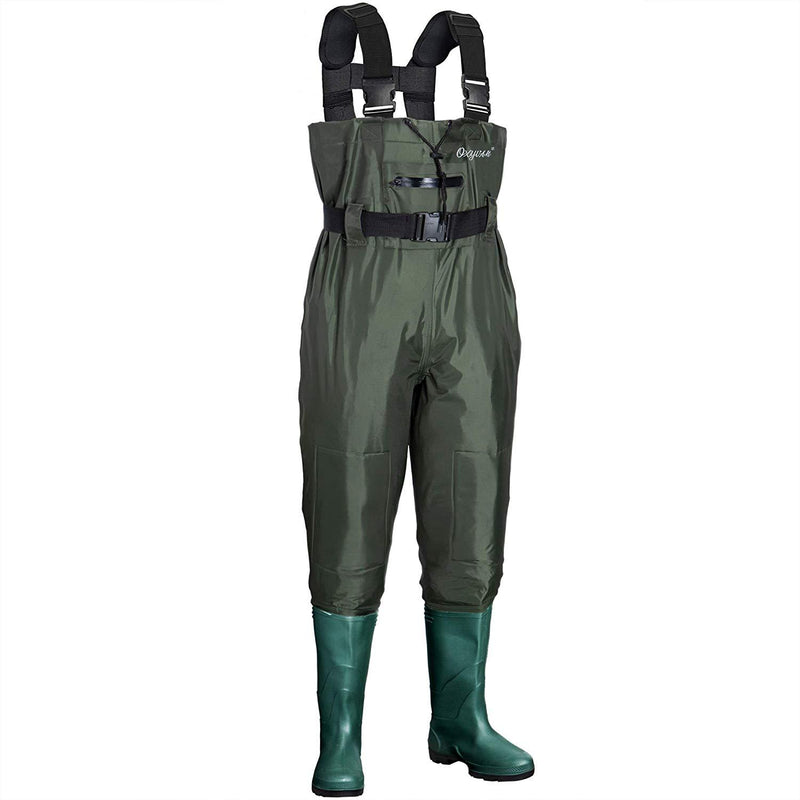 OXYVAN Chest Waders with Boots for Men & Women, Nylon/PVC Lightweight  Fishing Wader with Boots Hanger