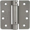 Global Door Controls CPS4040-R-USP-I CPS Series Imperial USA 4.0 x 4.0 in. with 1/4" Radius, Primed Full Mortise Spring Hinge,