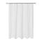 Mrs Awesome Embossed Microfiber Fabric Stall Shower Curtain Liner 54 x 72 inch, Washable and Water Repellent, White