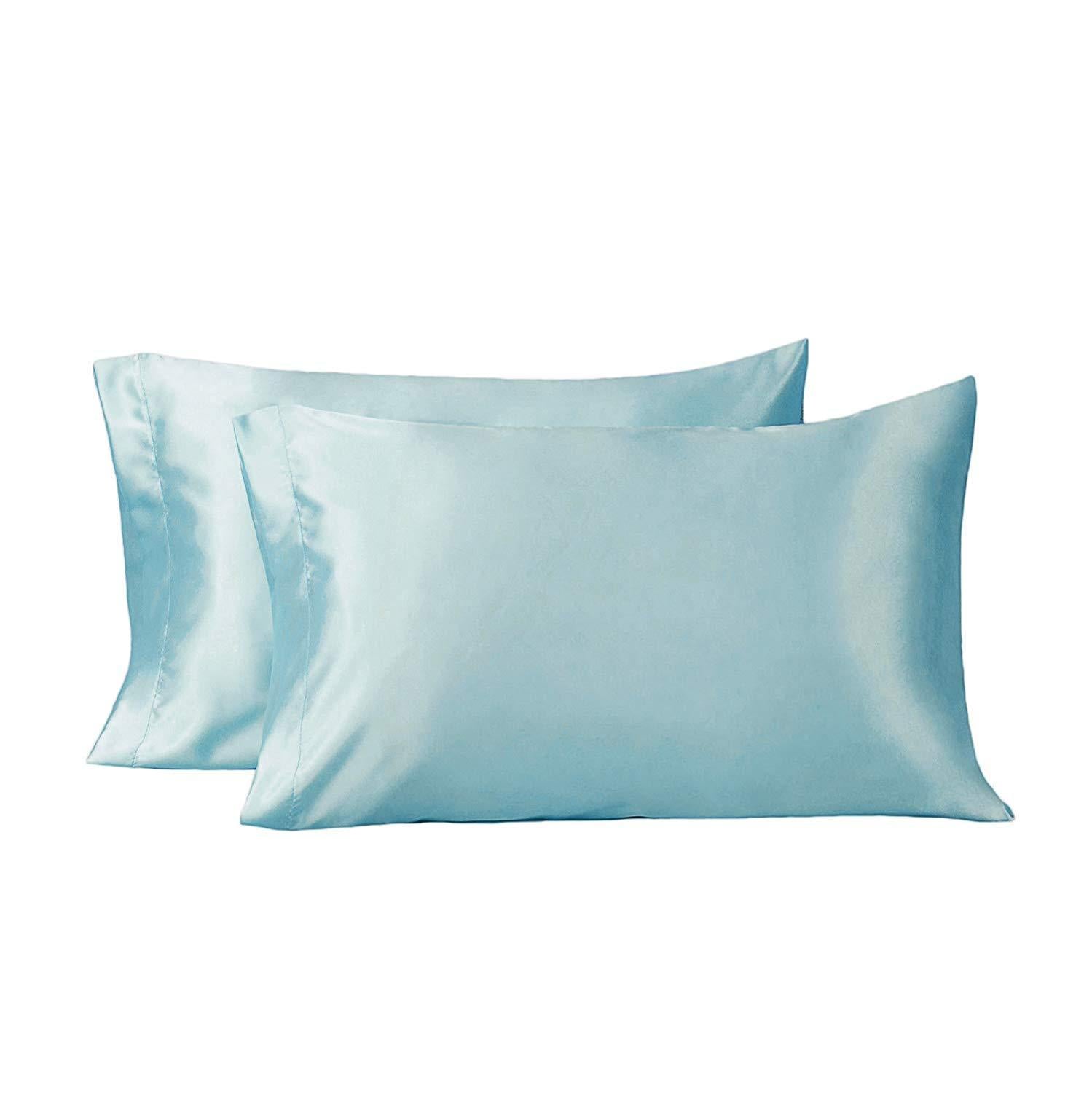 Bedsure Standard Pillowcase Set of 2 Pillowcase Covers Flannel Pillowcases Grey Pillowcase Sham
