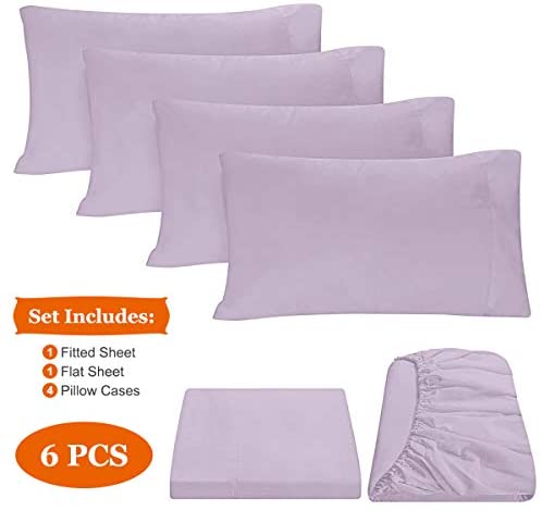 BYSURE Hotel Luxury Bed Sheets Set 4 Piece(Twin, Black) - Super Soft 1800 Thread Count 100% Microfiber Sheets with Deep Pockets, Wrinkle & Fade Resistant