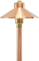 China Hat 12V Black Brass Path Light (7" Shade, 25" Tall) by sunduck