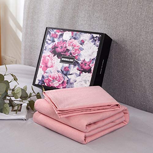 SORMAG 100% Washed Cotton Duvet Cover 3 Piece, Comforter Cover California King Size, Ultra Soft with Zipper Closure, Corner Ties, Simple Bedding Style, Gray White Plaid