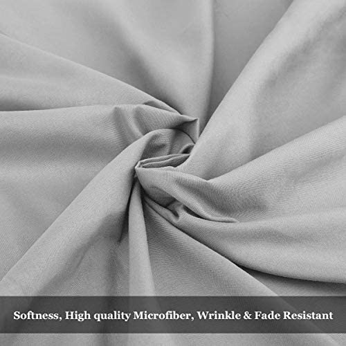 BYSURE Hotel Luxury Bed Sheets Set 4 Piece(Twin, Black) - Super Soft 1800 Thread Count 100% Microfiber Sheets with Deep Pockets, Wrinkle & Fade Resistant