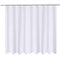 N&Y HOME Fabric Shower Curtain Liner Extra Long Stall Size 54 Width by 80 Length inches, Hotel Quality, Washable, White Bathroom Curtains with Grommets, 54x80