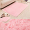 PAGISOFE Fluffy Bedroom Area Rugs 4' x 5.3' Shaggy Rug for Girls Baby Room Living Room Nursery Christmas Home Decor Floor Carpet, Pink