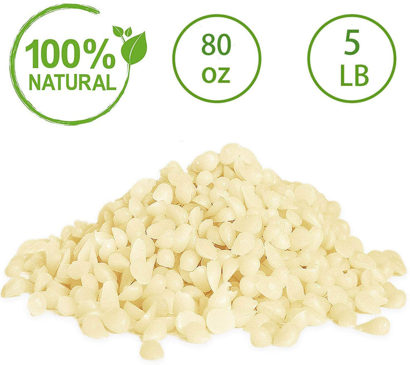 AiiLan 2-lb Pure White Beeswax Pellets-100% Pure