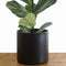 Indoor Flower Pot | Large Modern Planter, Terracotta Ceramic Plant Pot - Plant Container Great for Plant Stands (8.5 inch, Black)