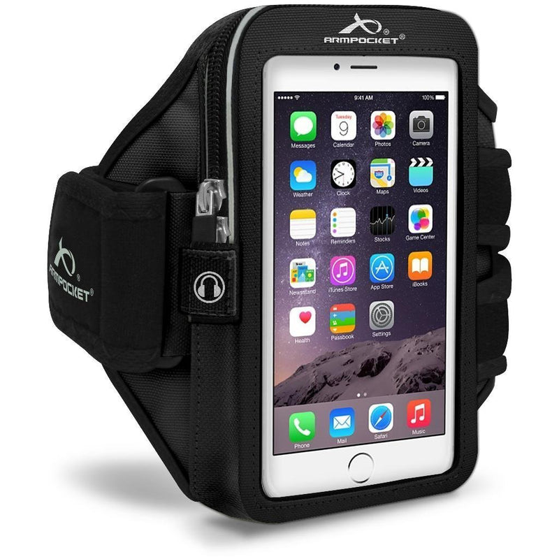 Armpocket Mega i-40 armband for iPhone X/8/7/6s/6, Galaxy S8+, Note 8, Google Pixel 2/1 & Pixel 2 XL/XL or other phones and cases up to 6.5