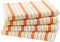 COTTON CRAFT - 12 Pack - Twill Stripe Kitchen Towel - Multi- 100% Cotton - Oversized 16x28 - Modern Clean Striped Pattern